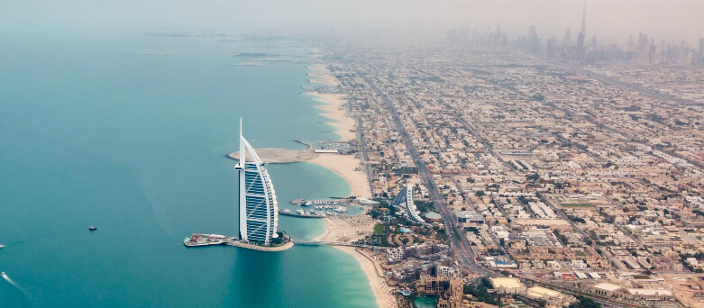 dubai city and Burj Al Arab