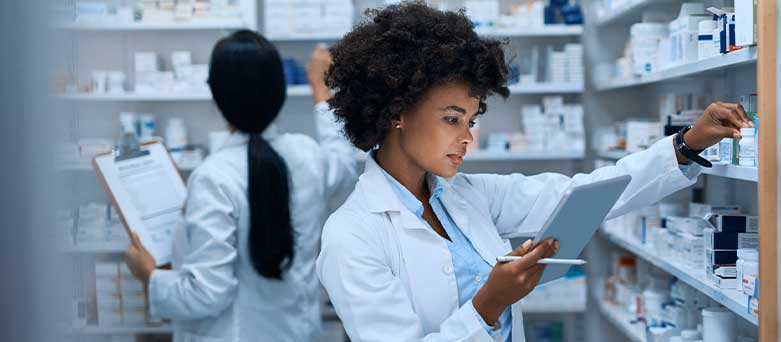 Pharmacist at work
