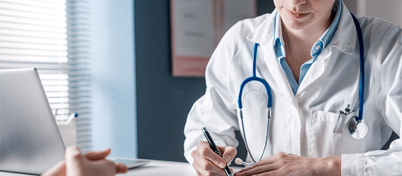 General medicine doctor with a patient