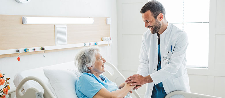 Care of the Elderly (COTE) Consultant with a patient