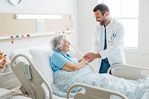 Care of the Elderly (COTE) Consultant with a patient