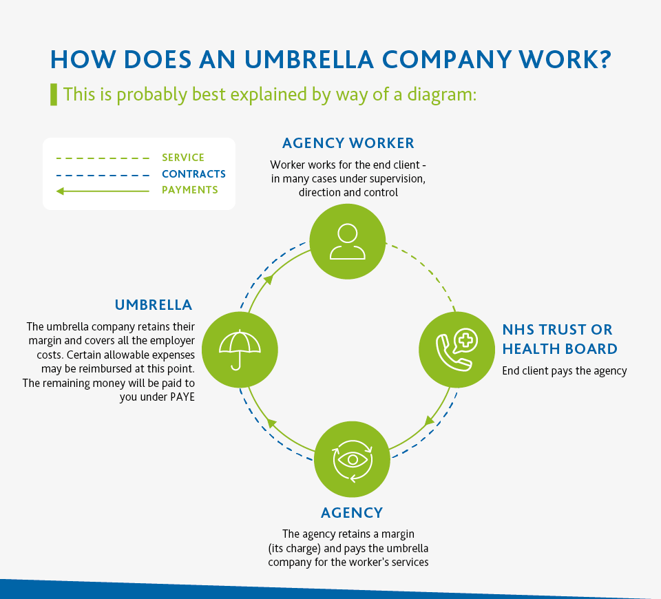visual diagram of umbrella companies