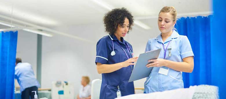 Nurses in a hospital